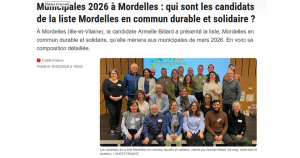 Photo de l'article Ouest France du 10 février 2026